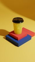 Electric Yellow Iced Latte 16oz Cup